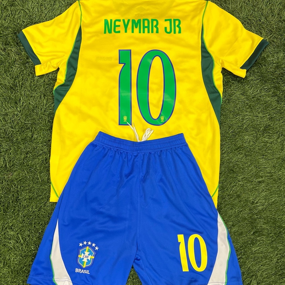 Brazil Home Jersey Neymar Jr Yellow and Blue Jersey 2026